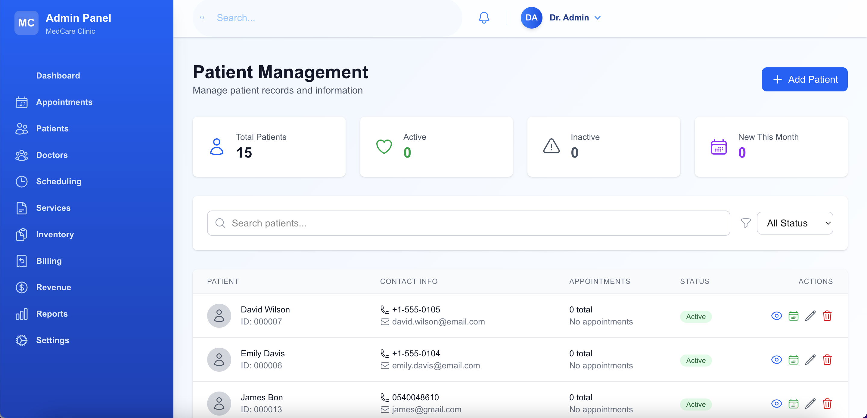 Client Profiles Management